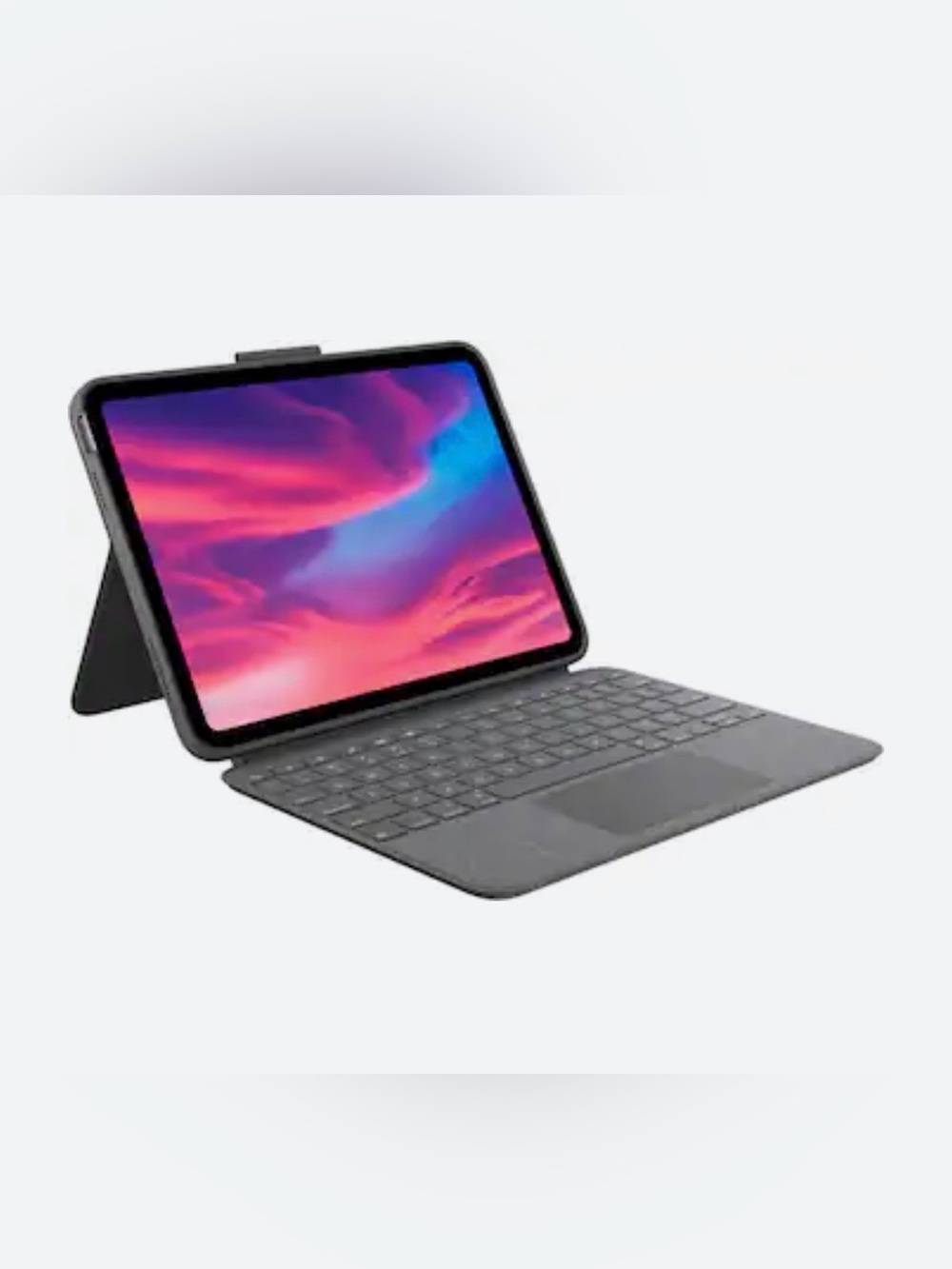 Logitech - Combo Touch Keyboard and Trackpad Case for Apple iPad - Latest Model